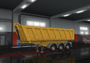 Ownership Yellow Tipper Trailer version 1.0 for Euro Truck Simulator 2 (v1.35.x)