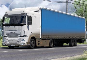 Paintable dirty skin for DAF XF Euro6 version 1.0 for Euro Truck Simulator 2 (v1.35.x, - 1.37.x)