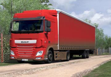 Paintable dirty skin for DAF XF Euro6 version 1.0 for Euro Truck Simulator 2 (v1.35.x, - 1.37.x)