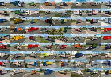 Painted BDF Traffic Pack version 14.7 for Euro Truck Simulator 2 (v1.47.x)