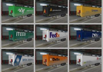 Dirty Real Company Skins Pack for Wielton Curtainsider Trailers v1.0 for Euro Truck Simulator 2 (v1.48.xx)