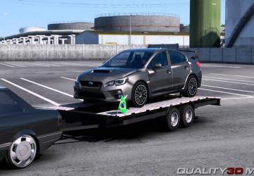 Pack of trailers for cars version 1.0 for Euro Truck Simulator 2 (v1.45.x)