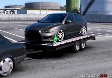 Pack of trailers for cars version 1.1 for Euro Truck Simulator 2 (v1.45.x, 1.46.x)