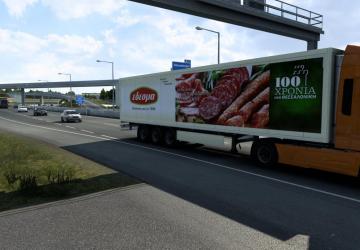 Trailers in traffic version 1.0 for Euro Truck Simulator 2 (v1.46.x, 1.47.x)