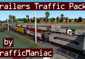 Trailers Pack in traffic version 8.6 for Euro Truck Simulator 2 (v1.43.x)