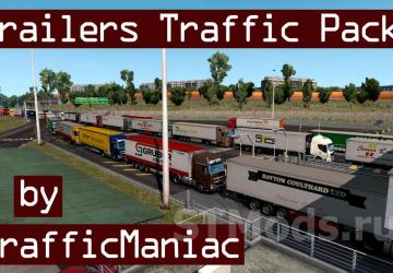 Trailers Pack in traffic version 12.7 for Euro Truck Simulator 2 (v1.49.x)