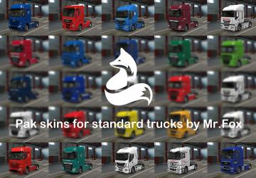 Standard Truck Skins Pack by Mr.Fox version 0.7 for Euro Truck Simulator 2 (v1.32.x, - 1.42.x)