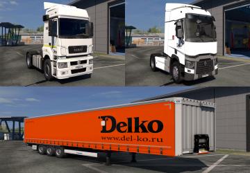 Delco Company Skin Pack version 1.0 for Euro Truck Simulator 2 (v1.35.x)