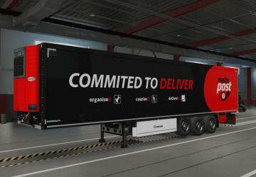 Mail Service Skin Pack for Krone DLC Trailers v1.0 for Euro Truck Simulator 2 (v1.42.x - 1.45.x)