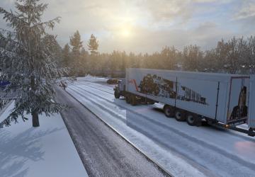 RZD Skin Pack for URAL 4320-10, KRAZ 255, and Trailer v1.0 for Euro Truck Simulator 2 (v1.35.x, 1.36.x)