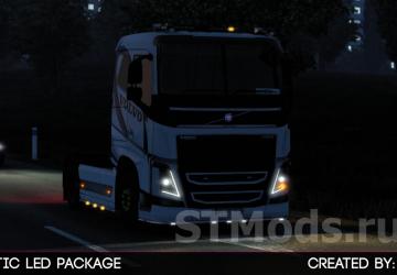 Pack of LED lights version 3.6.1 for Euro Truck Simulator 2 (v1.47.x)