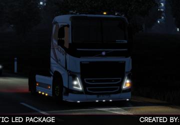 Pack of LED lights version 1.8 for Euro Truck Simulator 2 (v1.43.x)