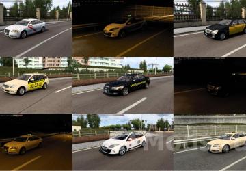 Taxi in traffic version 3.5.1 for Euro Truck Simulator 2 (v1.48.x)