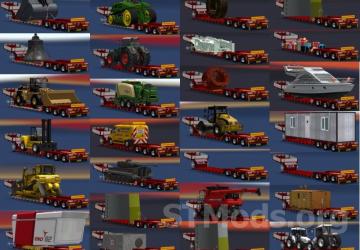 Pack of heavy trailers Doll Vario version 9.2 for Euro Truck Simulator 2 (v1.47.x)