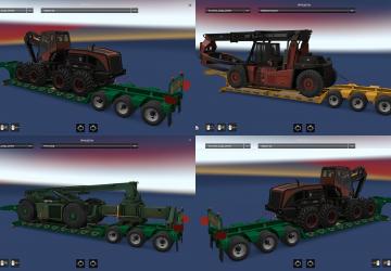 Heavy Trailer Pack with ATS Trailers for Russian Expanses Map v1.0 for Euro Truck Simulator 2 (v1.41.x)