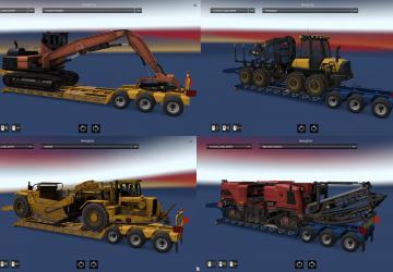 Heavy Trailer Pack with ATS Trailers for Russian Expanses Map v1.0 for Euro Truck Simulator 2 (v1.41.x)