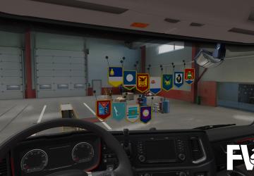 Russian Regions Pennant Pack version 1.0 for Euro Truck Simulator 2 (v1.38.x, - 1.41.x)