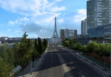 Map Paris Map 1:1 version 0.1 for Euro Truck Simulator 2 (v1.46.x)