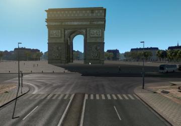Map Paris Map 1:1 version 0.1 for Euro Truck Simulator 2 (v1.46.x)