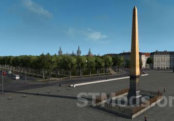 Map Paris Map 1:1 version 1.2.1 (04.09.23) for Euro Truck Simulator 2 (v1.48.x)