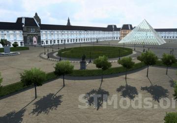 Paris Map 1:1 version 1.2.3.54 for Euro Truck Simulator 2 (v1.54.x)