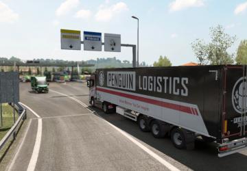 Penguin Logistics skin for Ford F-MAX version 1.0 for Euro Truck Simulator 2 (v1.36.x)