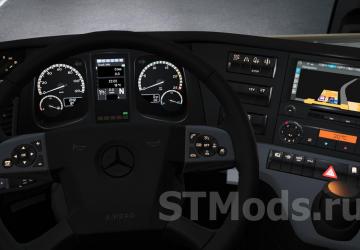 Redesigned Mercedes Actros MP4 Interior version 1.1.8 for Euro Truck Simulator 2 (v1.47.x)