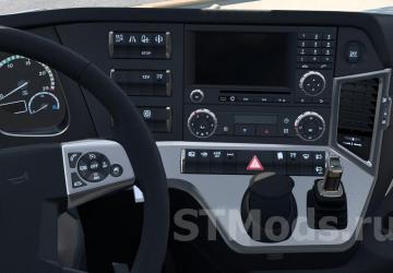 Redesigned Mercedes Actros MP4 Interior version 1.1.8 for Euro Truck Simulator 2 (v1.47.x)