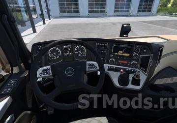 Redesigned Mercedes Actros MP4 Interior version 1.1.9 (Fix) for Euro Truck Simulator 2 (v1.48.x)
