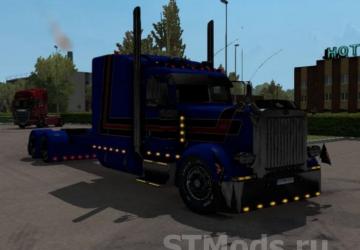 Peterbilt 389 Custom version 1.5 for Euro Truck Simulator 2 (v1.48.x)