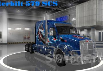 Peterbilt 579 Custom version 1.3.3 for Euro Truck Simulator 2 (v1.47.x)