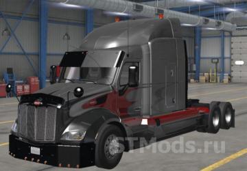 Peterbilt 579 Custom version 1.3.4 for Euro Truck Simulator 2 (v1.48.x)