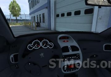 Peugeot 206 version 1.3 for Euro Truck Simulator 2 (v1.48.x)