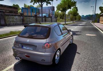 Peugeot 206 version 1.4 for Euro Truck Simulator 2 (v1.49.x)