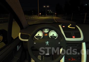 Peugeot 207 Sedan 2007 version 1.0.2 for Euro Truck Simulator 2 (v1.48.x)