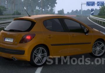 Peugeot 207 Sedan 2007 version 1.5 for Euro Truck Simulator 2 (v1.54.x)