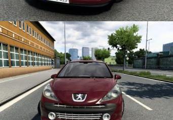 Peugeot 207 Sedan 2007 version 1.0 for Euro Truck Simulator 2 (v1.48.x)