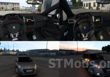 Peugeot 208 GTi 2014 version 1.1 for Euro Truck Simulator 2 (v1.47.x)