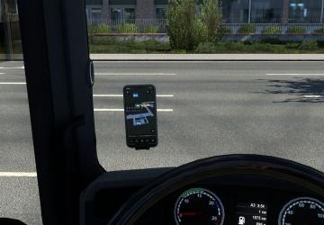 Phone Navigator for Scania RJL version 1.0 for Euro Truck Simulator 2 (v1.43.x)