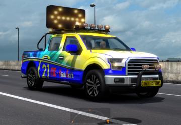 Pilot and Escort Vehicles International Truck v1.0 for Euro Truck Simulator 2 (v1.37.x)