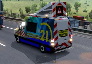 Pilot and Escort Vehicles International Truck v1.0 for Euro Truck Simulator 2 (v1.37.x)