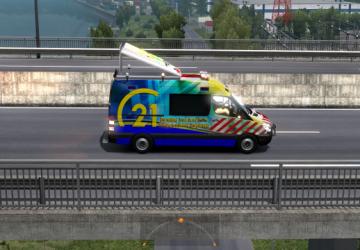 Pilot and Escort Vehicles International Truck v1.0 for Euro Truck Simulator 2 (v1.37.x)