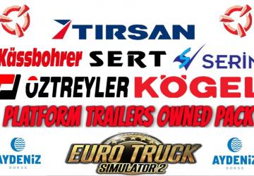 Platform Trailer Owned Pack version 1.1 for Euro Truck Simulator 2 (v1.38.x)