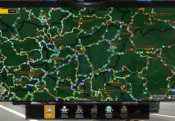 World Overlay version 2.4.4 for Euro Truck Simulator 2 (v1.45)
