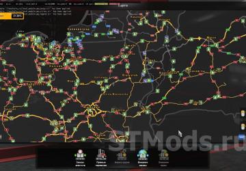 ProMods + Poland Rebuilding + RusMap Road Connection v1.4 Fix for Euro Truck Simulator 2 (v1.54.x)