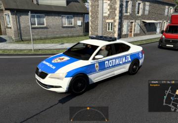 Police AI Traffic Pack version 1.1 for Euro Truck Simulator 2 (v1.43.x)
