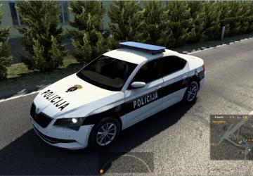 Police AI Traffic Pack version 1.1 for Euro Truck Simulator 2 (v1.43.x)