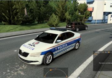 Police AI Traffic Pack version 1.1 for Euro Truck Simulator 2 (v1.43.x)
