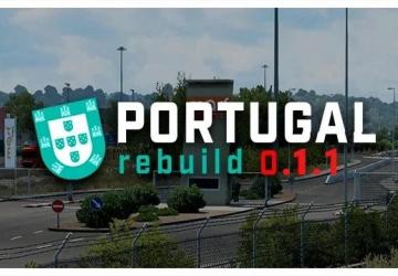 Map Portugal Rebuild version 0.1.1 for Euro Truck Simulator 2 (v1.48.x)