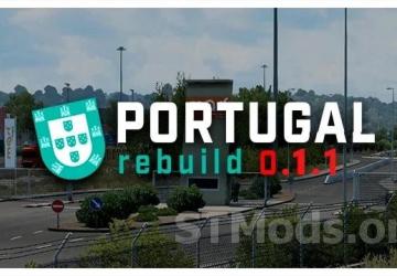 Map Portugal Rebuild version 0.1.2 for Euro Truck Simulator 2 (v1.49.x)